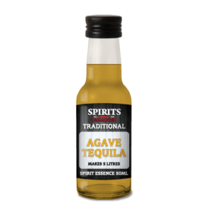 Small bottle of traditional agave tequila essence
