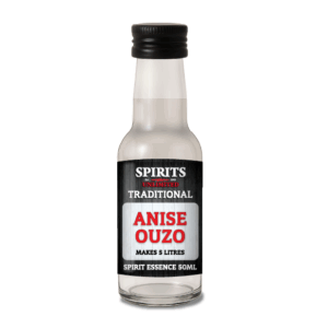 Bottle of Traditional Anise Ouzo Spirit Essence