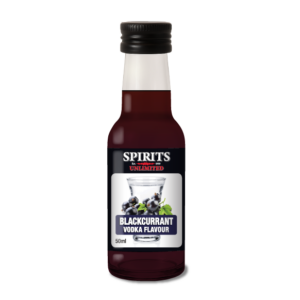 Blackcurrant vodka flavour bottle, Spirits Unlimited