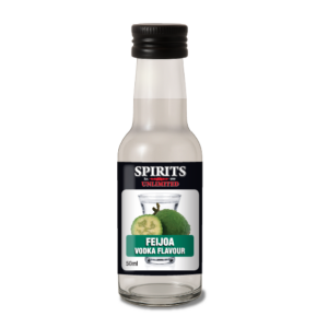 Feijoa vodka flavour in bottle, Spirits Unlimited.