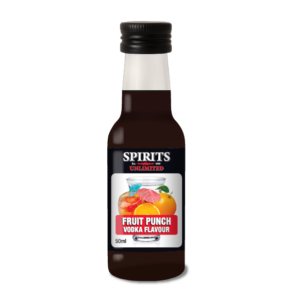 Spirits Unlimited fruit punch vodka flavour bottle