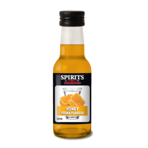 Honey vodka flavour in clear 50ml bottle.