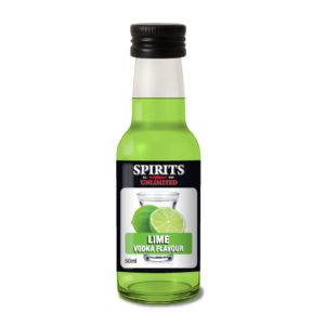 Lime vodka flavour small bottle, Spirits Unlimited brand