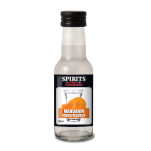 Mandarin vodka flavour bottle, Spirits Unlimited, 50ml