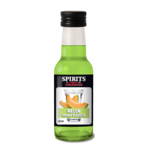 Small bottle of melon-flavored vodka, Spirits Unlimited