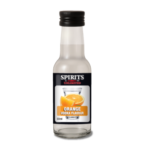 Orange vodka flavour bottle by Spirits Unlimited