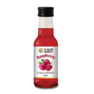 Bottle of Raspberry Flavour Burst Food Essence, 50ml
