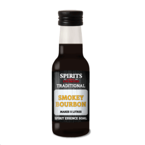Bottle of smokey bourbon spirit essence