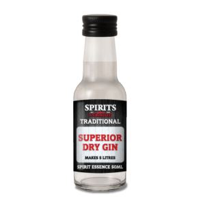 Small bottle of Superior Dry Gin essence