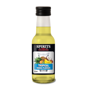 Small bottle of tropical vodka flavour by Spirits Unlimited